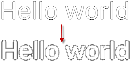 contour-text